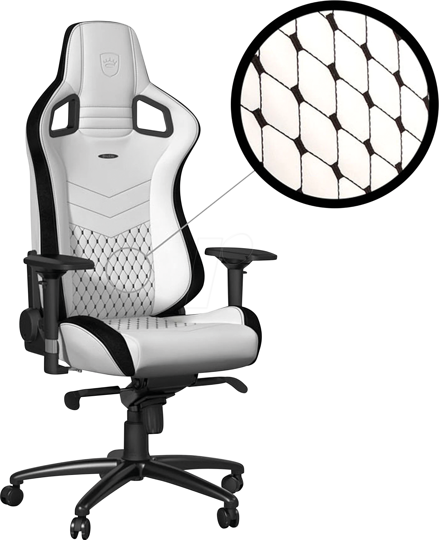 NBL-PU-WHT-001 - noblechairs EPIC Gaming Stuhl - weiß/schwarz NBL-PU-WHT-001 - noblechairs EPIC Gaming Stuhl - weiß/schwarz von NOBLECHAIRS