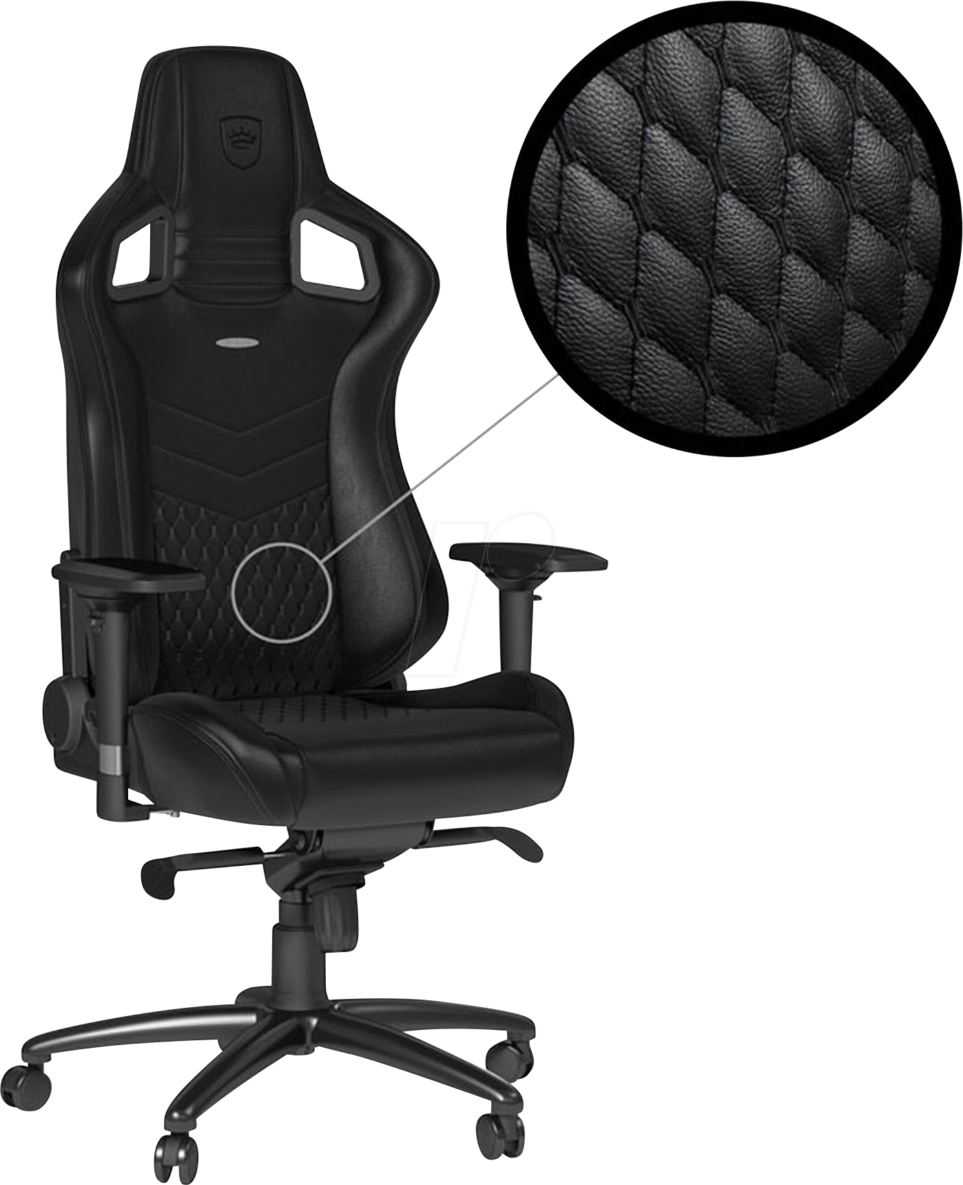 NBL-RL-BLA-001 - noblechairs EPIC Echtleder Gaming Stuhl - schwarz NBL-RL-BLA-001 - noblechairs EPIC Echtleder Gaming Stuhl - schwarz von NOBLECHAIRS