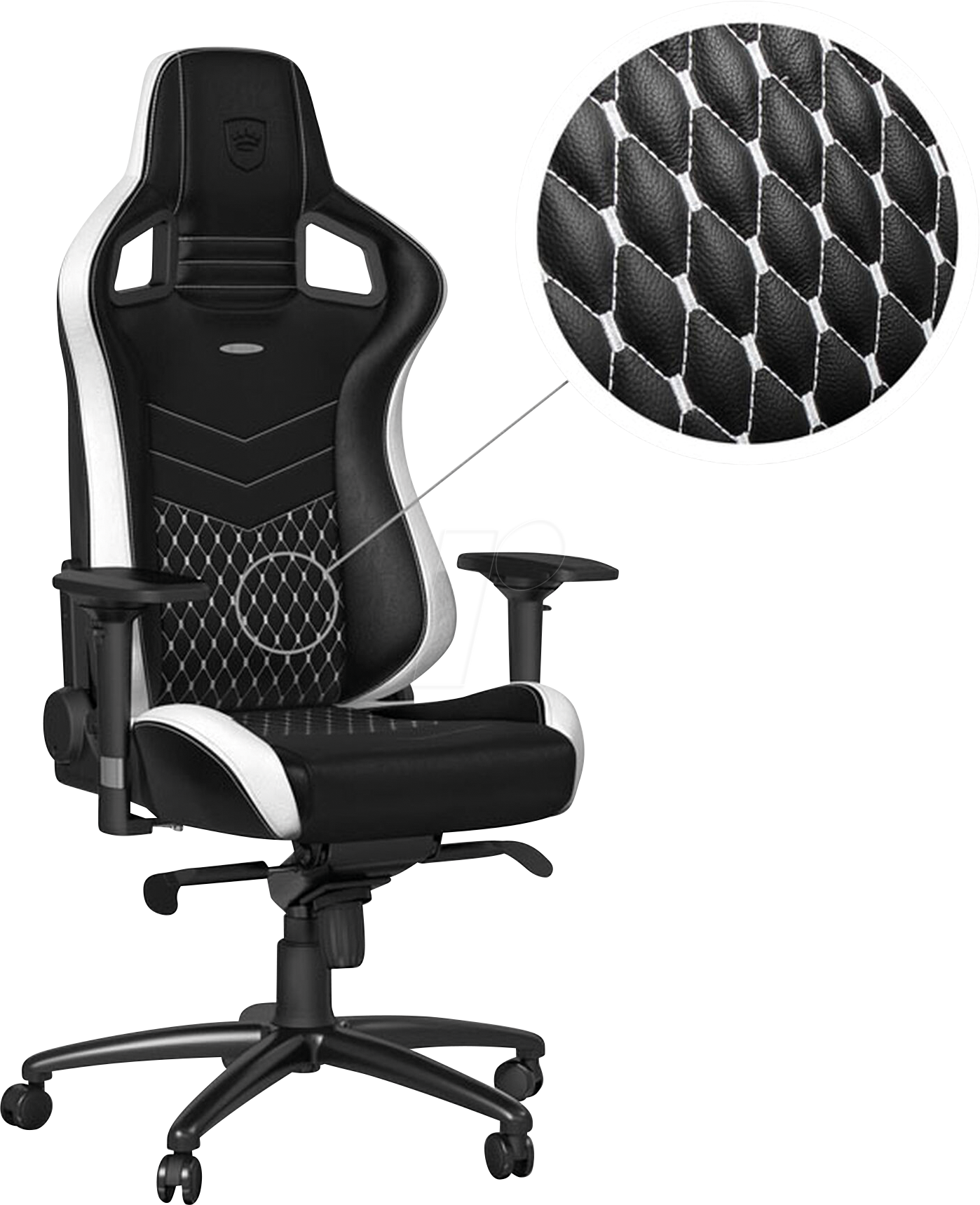 NBL-RL-EPC-001 - noblechairs EPIC Echtleder Gaming Stuhl - schwarz/weiß/rot NBL-RL-EPC-001 - noblechairs EPIC Echtleder Gaming Stuhl - schwarz/weiß/rot von NOBLECHAIRS