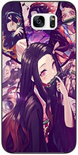 Kompatibel mit Samsung Galaxy S6 Hülle, Japan Anime Cute with Nezuko 450 Poster Slim Stoßfest TPU Silikon Schutzhülle Handyhülle von NOCARBGKY