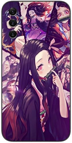 NOCARBGKY Kompatibel mit Samsung Galaxy A54 5G Hülle, Japan Anime Cute with Nezuko 374 Poster Slim Stoßfest TPU Silikon Schutzhülle Handyhülle von NOCARBGKY