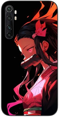 NOCARBGKY Kompatibel mit Xiaomi Note 10 Lite | Mi Note 10 Lite Hülle, Japan Anime Cute with Nezuko 382 Poster Slim Stoßfest TPU Silikon Schutzhülle Handyhülle von NOCARBGKY