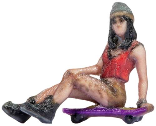 NOCH H0 Teenager auf Skateboard Bemalt, Sitzend NOCH H0 Teenager auf Skateboard Bemalt, Sitzend von NOCH