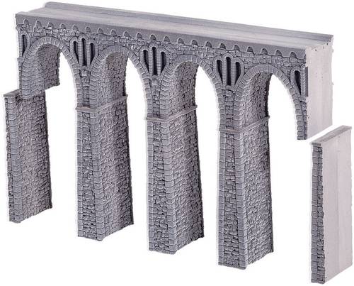 NOCH 34860 N Bruchstein-Viadukt 1gleisig (L x B x H) 198 x 26 x 136mm von NOCH