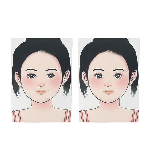 2PCS -Schminken -Praxisbretter, Wiederverwendbares Waschmaschinen -Make -up -Trainingskit für Anfängerprofis, Haut Sichere Übungsbretter für Bühne, Halloween, Cosplay von NOENNULL