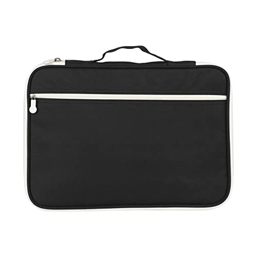 A4 Dokumenttasche Oxford Dokumenttasche mit Leichtgewicht Tragbarer Notebook -Hülle Reißverschluss Multi -Pocket -Organizer -Datei -Tasche Zum Tragen von Papierdateien von NOENNULL