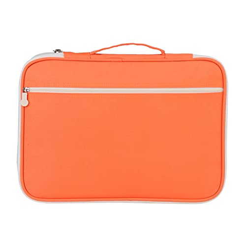 A4 Dokumenttasche Oxford Dokumenttasche mit Leichtgewicht Tragbarer Notebook -Hülle Reißverschluss Multi -Pocket -Organizer -Datei -Tasche Zum Tragen von Papierdateien von NOENNULL