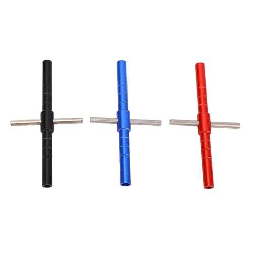 Leichte Hochfestigkeitsnahrungsbeständigkeitsschlüssel -Set für Modellautos, Rot, Blau, Schwarz, Aluminiumlegierung RC -Sockel, Modisches und Schönes Design von NOENNULL