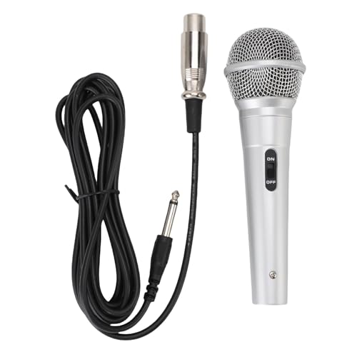 NOENNULL Mikrofon für, Handheld -Mikrofon Karaoke Kids Kabelmikrofon 6,5 Mm Cardioid Dynamic Vocal Mic für Lautsprecher Karaoke Gesangsmaschine Amp Mixer von NOENNULL
