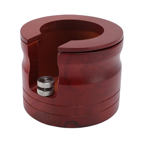 Verstellbarer Kaffee -Portafilter -Halter, Massivholz -Tampingstation mit Einzigartiger Textur für 51, 54, 58 Mm Portafilter, Einstellbares Werkzeug für Heimküche, Café, Milk von NOENNULL