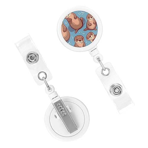 Einziehbare Ausweishalter Nette Braune Otter ID Kartenhalter Nette Krankenpflege Abzeichen Spule für Namenskarte Schlüsselanhänger Einziehbare Ausweishalter Nette Braune Otter ID Kartenhalter Nette Krankenpflege Abzeichen Spule für Namenskarte Schlüsselanhänger von NOGRAX
