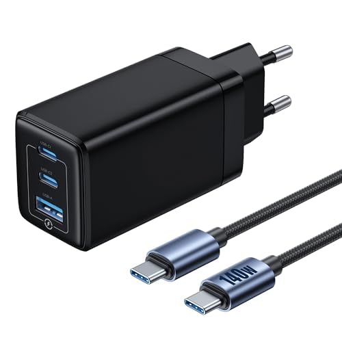 NOHON USB-C Ladegerät 65W USB C Netzteil: 3-Port PD Schnellladegerät mit PPS,Handy Fast Charger mit 140W Typ-C 1.2M ladekabel, kompatibel mit iPhone 16 15 14 13 12 Serie,iPad Pro/Air,Galaxy S24/23 NOHON USB-C Ladegerät 65W USB C Netzteil: 3-Port PD Schnellladegerät mit PPS,Handy Fast Charger mit 140W Typ-C 1.2M ladekabel, kompatibel mit iPhone 16 15 14 13 12 Serie,iPad Pro/Air,Galaxy S24/23 von NOHON