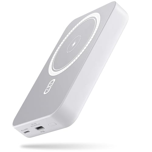 NOHON Wireless Powerbank Magnetic 10000mAh:Magnetische Kabellose Power Bank | Externer Handy Akku mit PD 20W USB-C | Akkupack Kompatibel mit iPhone15 14 13 12 Plus Mini Pro ProMax | Weiß NOHON Wireless Powerbank Magnetic 10000mAh:Magnetische Kabellose Power Bank | Externer Handy Akku mit PD 20W USB-C | Akkupack Kompatibel mit iPhone15 14 13 12 Plus Mini Pro ProMax | Weiß von NOHON