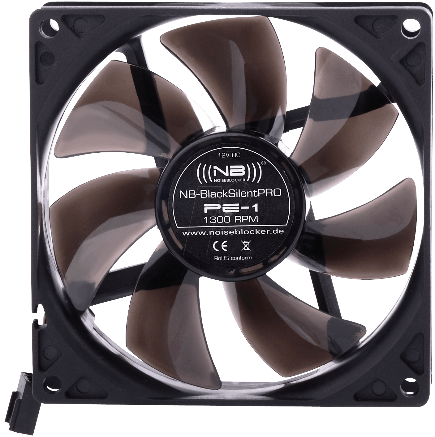 NOISEBLOCK PE1 - Noiseblocker BlackSilent Pro Fan PE-1, 92 mm von NOISEBLOCKER