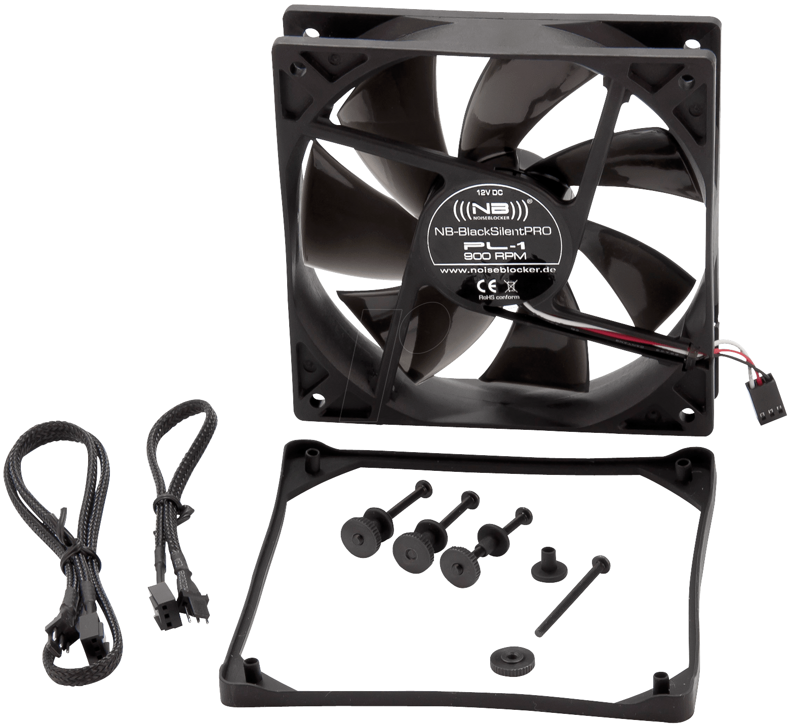 NOISEBLOCK PL1 - Noiseblocker BlackSilent Pro Fan PL1, 120 mm von NOISEBLOCKER