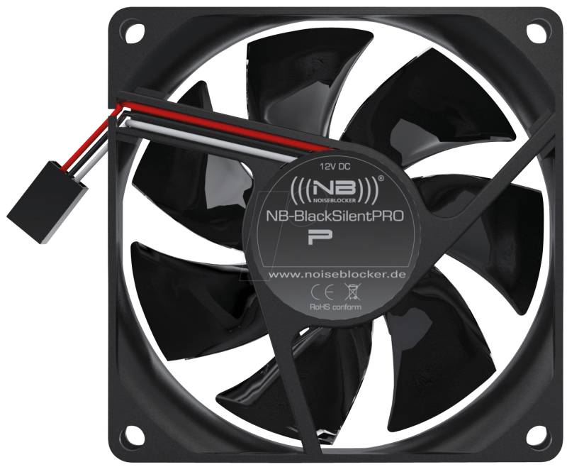 NOISEBLOCK PP - Noiseblocker BlackSilent Pro Fan PP, 80 mm von NOISEBLOCKER