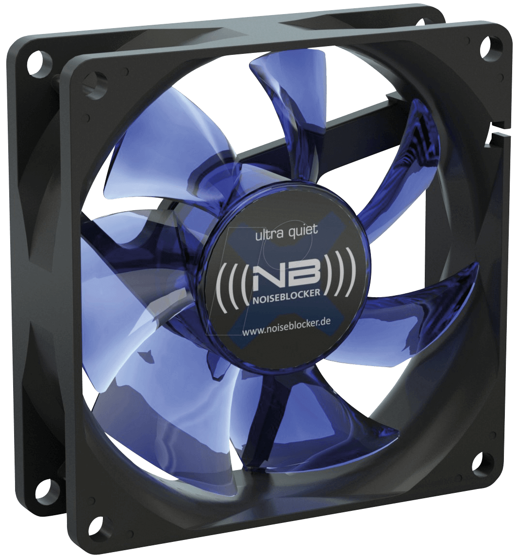 NOISEBLOCK X2 - Noiseblocker BlackSilent Fan X2, 80 mm von NOISEBLOCKER