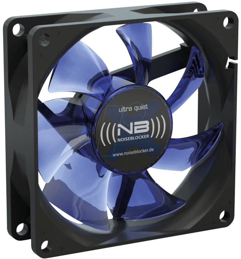 NOISEBLOCK X2 - Noiseblocker BlackSilent Fan X2, 80 mm von NOISEBLOCKER