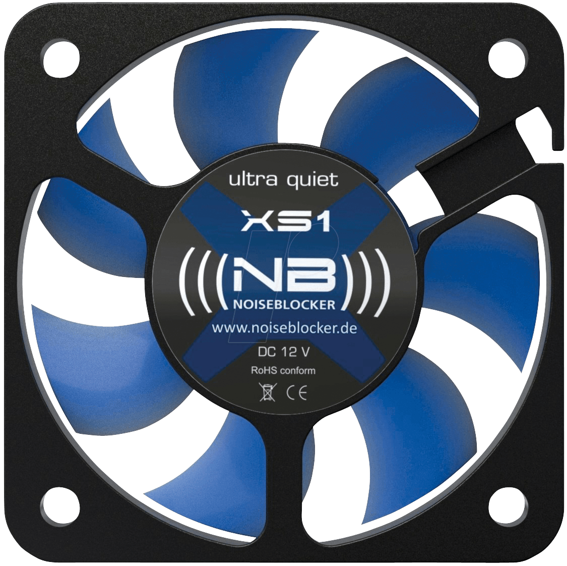NOISEBLOCK XS1 - Noiseblocker BlackSilent Fan XS1, 50 mm von NOISEBLOCKER