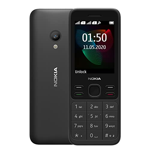 NOKIA 150 (2020) Dual SIM Feature Mobile Phone, 2.4" Display, Camera, FM Radio, MP3 Player, Expandable MicroSD up to 32GB, RED von NOKIA