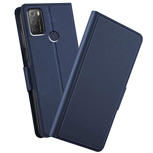NOKOER Hülle für Alcatel 3L 2021, PU Flip Leder Case with Mit Kartenfach 360 Grad Schutz Ledertasche, Leder Hülle Kompatibel mit Alcatel 3L 2021 - Blau NOKOER Hülle für Alcatel 3L 2021, PU Flip Leder Case with Mit Kartenfach 360 Grad Schutz Ledertasche, Leder Hülle Kompatibel mit Alcatel 3L 2021 - Blau von NOKOER