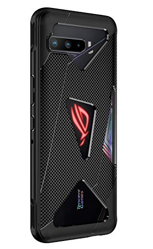 NOKOER Hülle für Asus ROG Phone 3, TPU-Material Weich Ultradünn Case, Slim Fit Wärmeableitung Handyhülle [Abriebfest] [rutschfest] - Schwarz von NOKOER