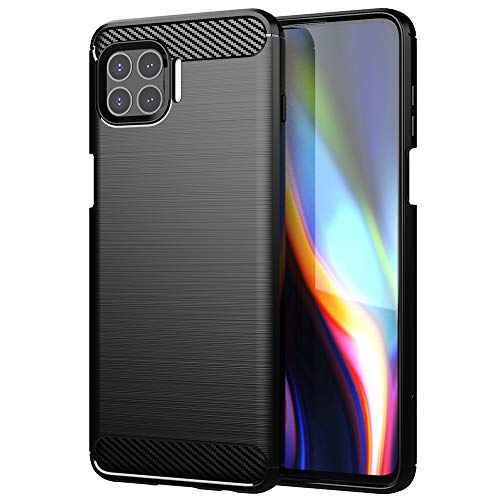 NOKOER Hülle für Motorola Moto G 5G Plus, TPU Slim Handyhülle, Flexibles Material Anti Fingerabdruck Case Cover, rutschfest Stoßfestfür Schutzhülle - Schwarz von NOKOER