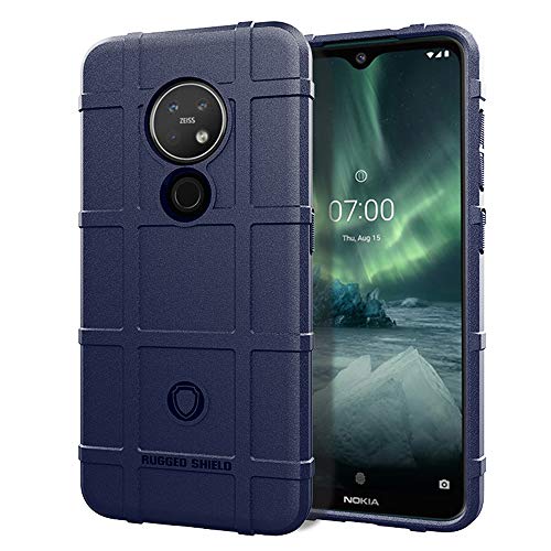 NOKOER Hülle für Nokia 6.2/Nokia 7.2, TPU Case [Heavy Duty] Anti-Fall Handyhülle [rutschfest] [Stoßfest] [Anti Fingerabdruck] Phone Case - Blau von NOKOER