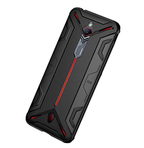 NOKOER Hülle für Nubia Red Magic 3/3S, TPU-Material Weich Ultradünn Case, Slim Fit Wärmeableitung Handyhülle [Abriebfest] [rutschfest] - Schwarz von NOKOER