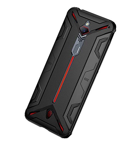 NOKOER Hülle für Nubia Red Magic 3/3S, TPU-Material Weich Ultradünn Case, Slim Fit Wärmeableitung Handyhülle [Abriebfest] [rutschfest] - Schwarz von NOKOER