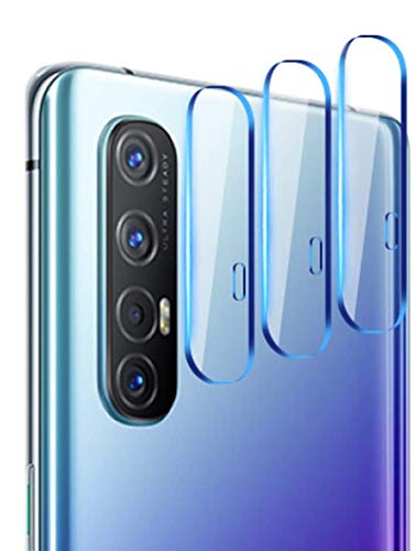 NOKOER Kamera Glas Schutzfolie Kompatibel für Oppo Find X2 Neo, [3 Stück] Ultradünnes Gehärtetes 2.5D Kamera Schutzglas, 360 Grad Schutzkamera- Transparent von NOKOER