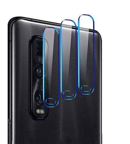 NOKOER Kamera Glas Schutzfolie Kompatibel für Oppo Find X2 Pro, [3 Stück] Ultradünnes Gehärtetes 2.5D Kamera Schutzglas, 360 Grad Schutzkamera- Transparent von NOKOER