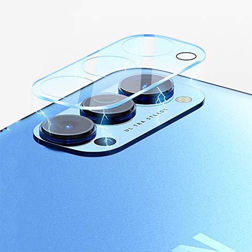 NOKOER Kamera Glas Schutzfolie Kompatibel für Oppo Reno 4 Pro 5G, [2 Stück] Ultradünnes Gehärtetes 2.5D Kamera Schutzglas, 360 Grad Schutzkamera- Transparent von NOKOER