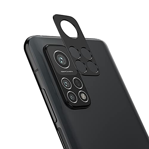 NOKOER Kamera Linse Schutz für Xiaomi Mi 10T/10T Pro, [2 Pack] Kamera Schutzring, Hochwertiges Metallmaterial [Anti-Kratzen] 360 Grad Schutz Kamera Linse - Schwarz von NOKOER