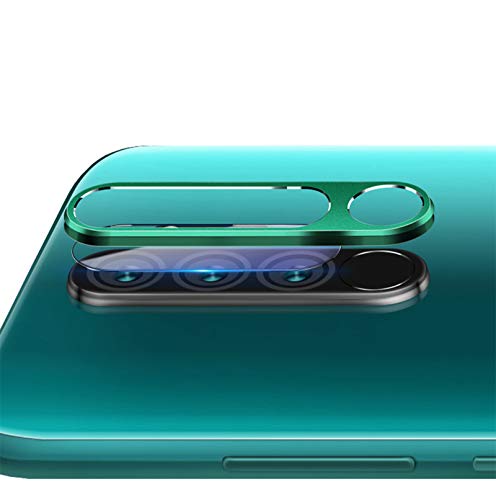 NOKOER Kamera Linse Schutz für Xiaomi Redmi Note 8 Pro, [2in1] Kamera Schutzring + Kamera Schutzglas, 360 Grad Schutz Kamera Linse [Ultra-Klar 9H Härte] [Anti-Kratzen] - Grün von NOKOER