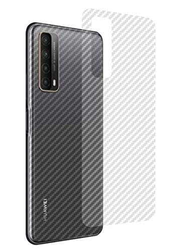 NOKOER Schutzfolie Rückseite Folie für Huawei P Smart 2021, [4 Stück] 0.1mm Ultradünn Carbon Muster Rückseite Folie, Kratzfest Anti Fingerabdruck rutschfest von NOKOER