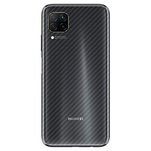 NOKOER Schutzfolie Rückseite Folie für Huawei P40 Lite, [4 Stück] 0.1mm Ultradünn Carbon Muster Rückseite Folie, Kratzfest Anti Fingerabdruck Rutschfest [Einfach zu Installieren] von NOKOER