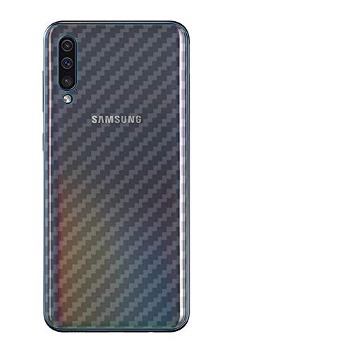 NOKOER Schutzfolie Rückseite Folie für Samsung Galaxy A50, [3 Stück] 0.05mm Ultradünn Carbon Muster Rückseite Folie, Kratzfest Anti Fingerabdruck rutschfest von hattie's