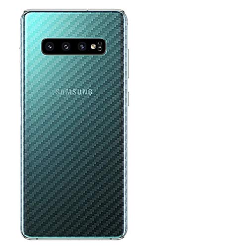 NOKOER Schutzfolie Rückseite Folie für Samsung Galaxy S10, [3 Stück] 0.05mm Ultradünn Carbon Muster Rückseite Folie, Kratzfest Anti Fingerabdruck rutschfest von NOKOER