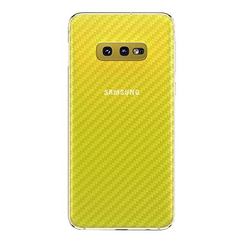 NOKOER Schutzfolie Rückseite Folie für Samsung Galaxy S10e, [3 Stück] 0.05mm Ultradünn Carbon Muster Rückseite Folie, Kratzfest Anti Fingerabdruck rutschfest von NOKOER