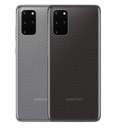 NOKOER Schutzfolie Rückseite Folie für Samsung Galaxy S20 Plus, [4 Stück] 0.1mm Ultradünn Carbon Muster Rückseite Folie, Kratzfest Anti Fingerabdruck rutschfest von NOKOER