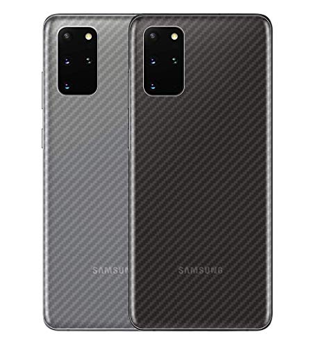 NOKOER Schutzfolie Rückseite Folie für Samsung Galaxy S20 Plus, [4 Stück] 0.1mm Ultradünn Carbon Muster Rückseite Folie, Kratzfest Anti Fingerabdruck Rutschfest [Einfach zu Installieren] von NOKOER