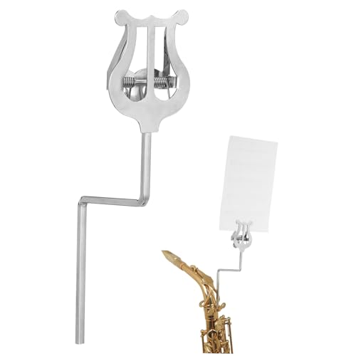 NOLITOY 1 Stück Saxophon Notenhalter Saxophon Marschpartiturhalter Altsaxophon Notenständer Blaskapelle Saxophon Marschleierständer Tragbarer Notenbuchständer Eisen Silber NOLITOY 1 Stück Saxophon Notenhalter Saxophon Marschpartiturhalter Altsaxophon Notenständer Blaskapelle Saxophon Marschleierständer Tragbarer Notenbuchständer Eisen Silber von NOLITOY