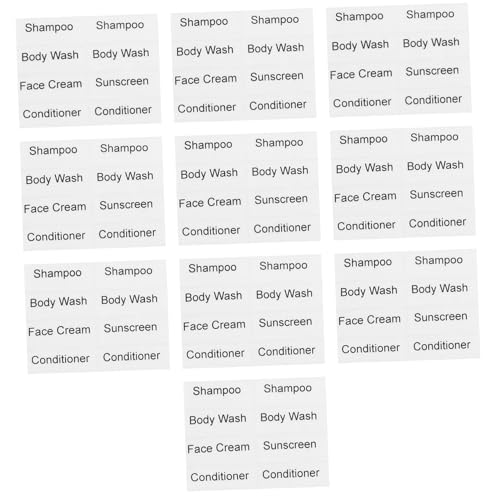 NOLITOY 10 Blatt Etiketten für Shampoospender Wasserfeste Etiketten für Flaschen Reisen Sie Toilettenflaschen Aufkleber für Kosmetikspender Aufkleber für Shampooflaschen NOLITOY 10 Blatt Etiketten für Shampoospender Wasserfeste Etiketten für Flaschen Reisen Sie Toilettenflaschen Aufkleber für Kosmetikspender Aufkleber für Shampooflaschen von NOLITOY