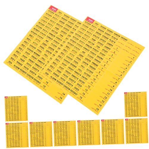 NOLITOY 10 Blatt Leistungsschalter -Tags Weiß Abdeckung Aufkleber für Leistungsschalter Streifen Leistungsschalterfeld Breaker Etiketten Etikett für Schalttafel Papier NOLITOY 10 Blatt Leistungsschalter -Tags Weiß Abdeckung Aufkleber für Leistungsschalter Streifen Leistungsschalterfeld Breaker Etiketten Etikett für Schalttafel Papier von NOLITOY