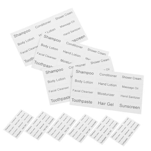 NOLITOY 10 Blatt Spendeflaschenetikett wieder auffüllbar Nachfüllung reisen Schüttgut Hautpflege klein Unterflaschenetiketten Etiketten für Kosmetikbehälter Papier Weiß NOLITOY 10 Blatt Spendeflaschenetikett wieder auffüllbar Nachfüllung reisen Schüttgut Hautpflege klein Unterflaschenetiketten Etiketten für Kosmetikbehälter Papier Weiß von NOLITOY