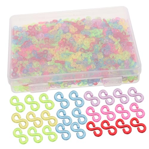 NOLITOY 1000 Teiliges Armband Set Gummiband Clips Elastische Bänder Band Clips Armbänder Band Verschlüsse Durchsichtige Gummibänder Gummiband Armband Zubehör Gummiband Armband von NOLITOY