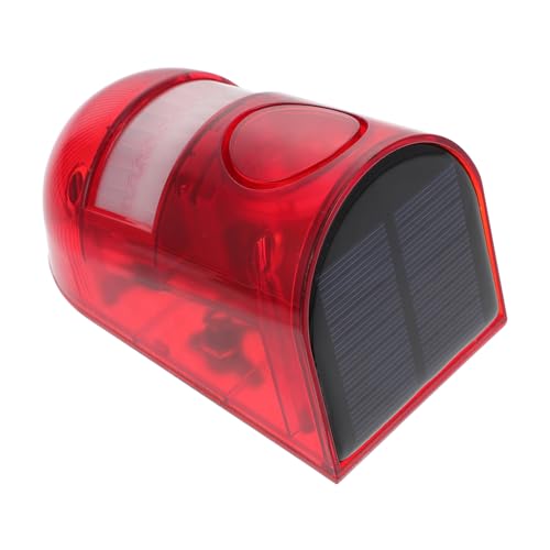 NOLITOY 1Stück Solarbetriebene Bewegungsmelder Sicherheitsleuchte Wasserdichtes Warnlicht für Bauernhöfe und Außenbereiche Effektiver Diebstahlschutz mit Hoher Sichtbarkeit von NOLITOY