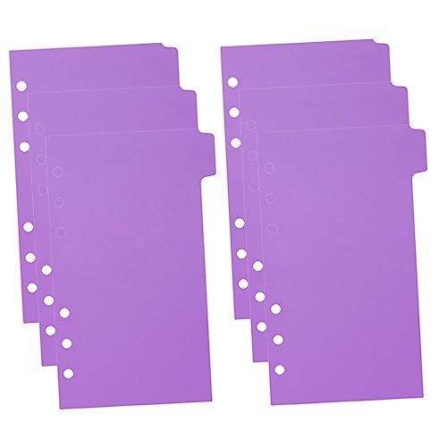 NOLITOY 6 Blatt Index Seitentrenner Registerteiler Einlage Mini Ordnerteiler Organizer Notizbuch Mit Trennblättern Registerteiler Für Aktenordner Indexteiler Nummeriert Pvc von NOLITOY