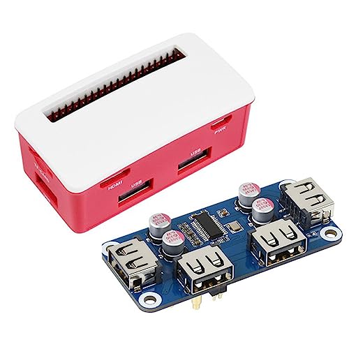 NOLOWY Für 2 W WH 3A 3B Expansion Board Starter USB Hub Hubbox USB 2.0 Anschlüsse Und Zwei Verschiedene Deckel NOLOWY Für 2 W WH 3A 3B Expansion Board Starter USB Hub Hubbox USB 2.0 Anschlüsse Und Zwei Verschiedene Deckel von NOLOWY